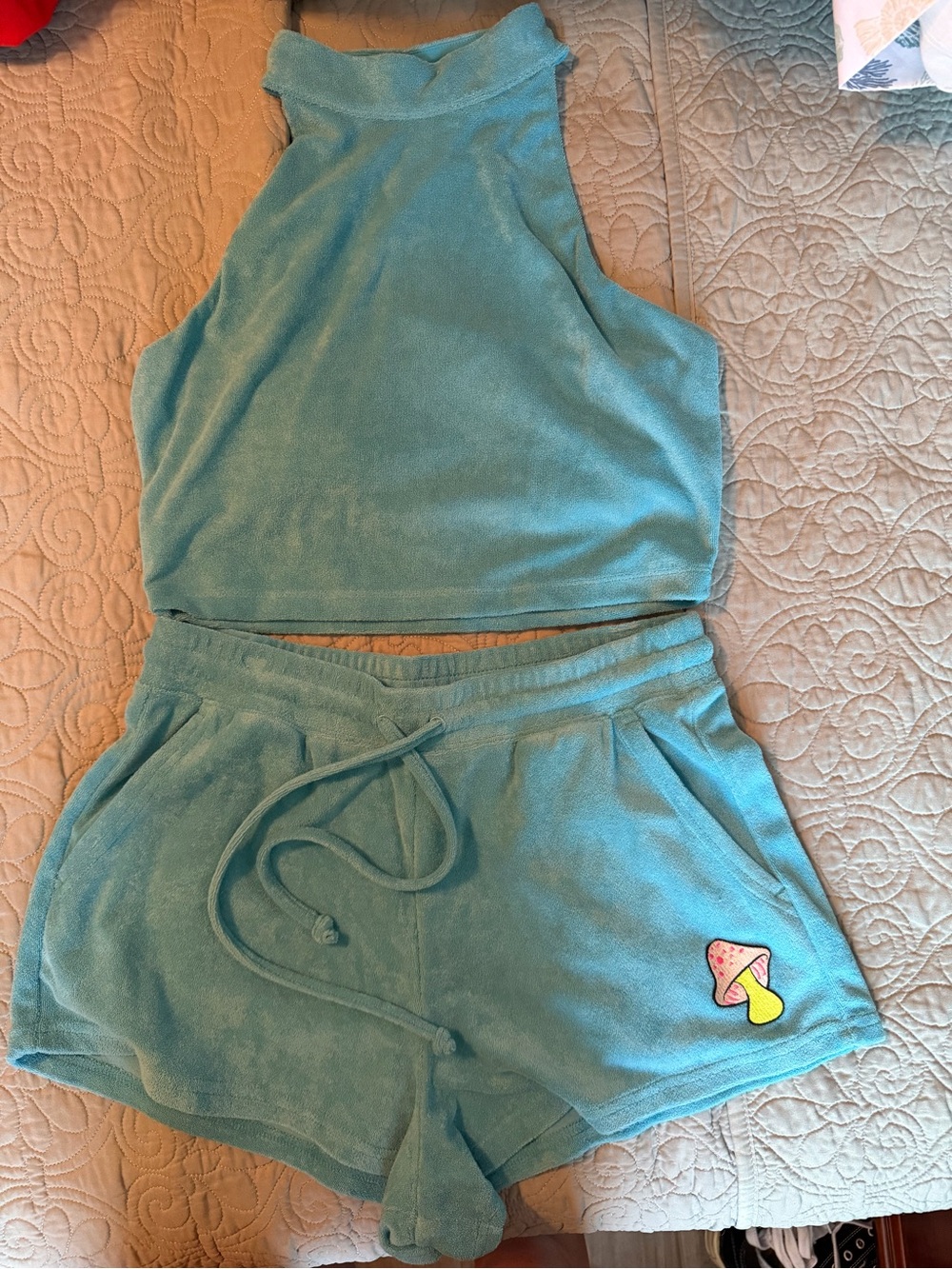 Fabletics Aqua Terry Lounge Athletic Shorts